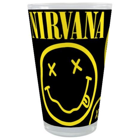 Nirvana Logo Copo de Vidro