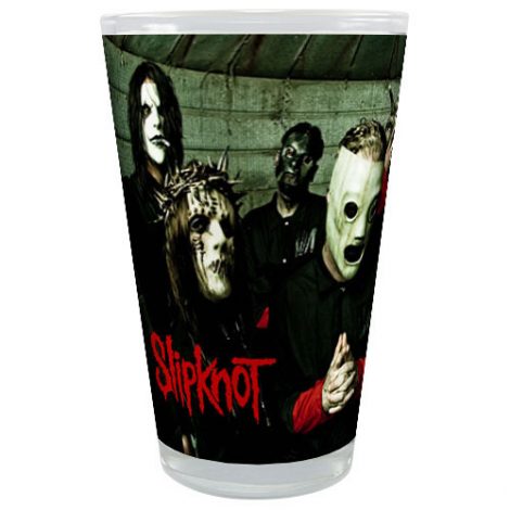 banda slipknot copo de vidro