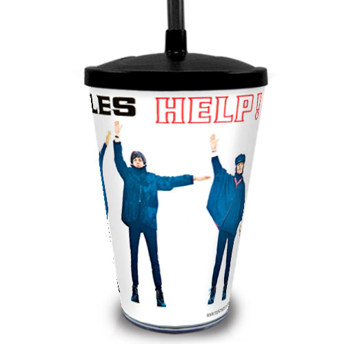 Copo com Canudo The Beatles HELP