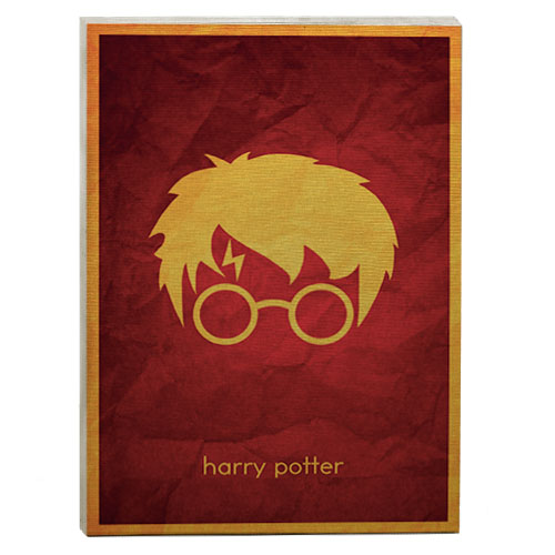 harry potter minimalista quadro