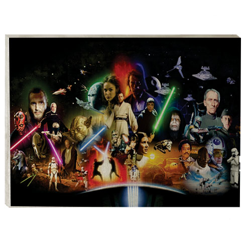 quadro decorativo trilogia star wars